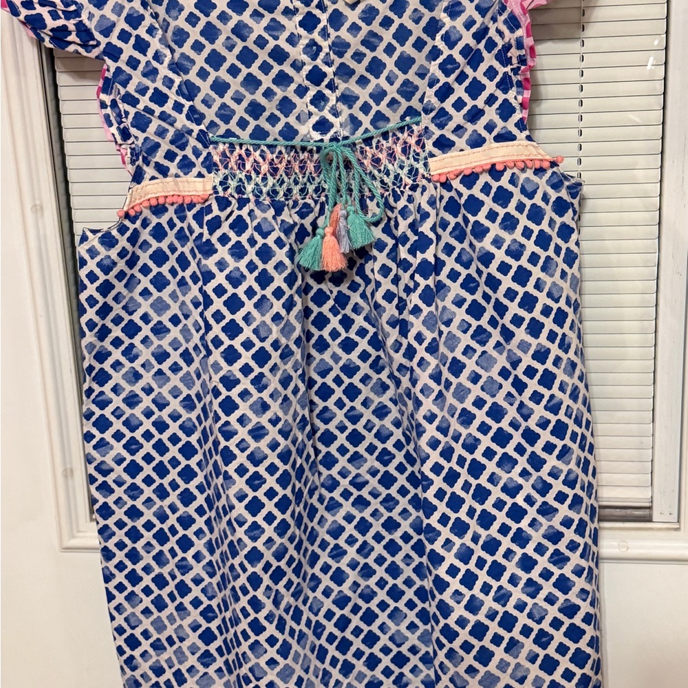 LAST CHANCE Matilda Jane Blue and White Geometric Blouse